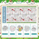 NNETM Classic Easter Coloring Table Cover 274x137cm