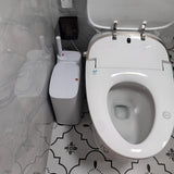 NNETM Press-Top Wastebasket and Toilet Brush Set