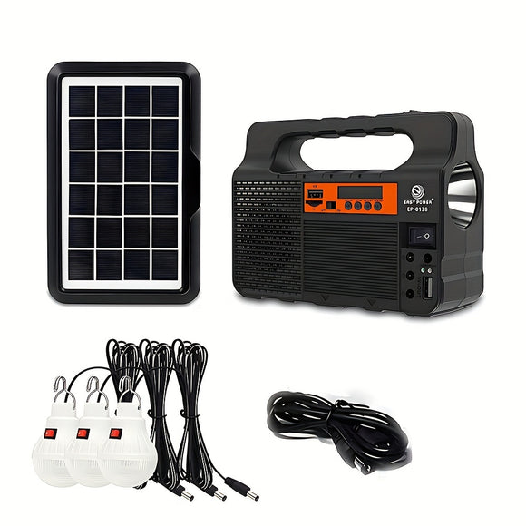 NNETM Solar LED Camping Spotlight Power System