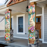 NNETM Easter-Themed Door Banners with Rabbits & Eggs (1 Pair)
