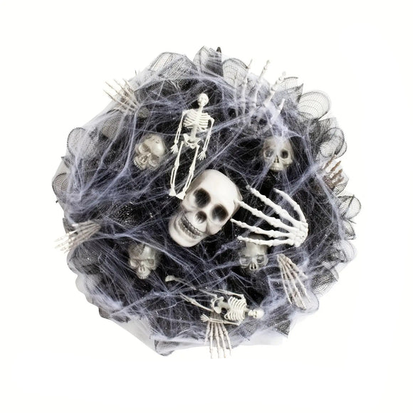 NNETM Spider Web Skeleton Hand Halloween Door Decoration