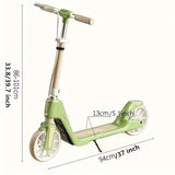 NNETM Adult Scooter PU Wheels Suspension Brake