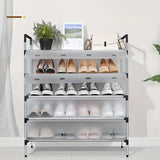 NNETM Say goodbye to dusty shoes with this convenient dustproof storage shelf