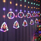 NNETM Starry Splendor: Festive Christmas Curtain Lights