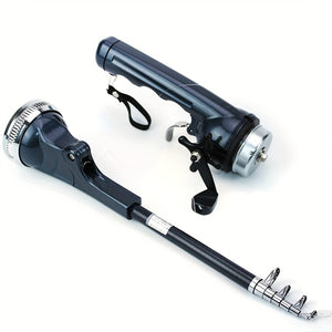 NNETM Fishing Rod with Built-in Reel and Line