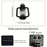 NNETM Solar Retro Oil String Lamp - 1 Pack, 8 Functions, Waterproof Outdoor