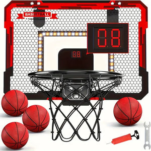 NNETM Glow Hoops: Interactive LED Basketball Hoop Set for Kids