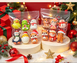 6pcs Christmas Animal Squeeze Toys Set Random
