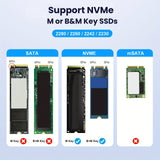 NNETM M.2 NVMe SSD Enclosure Dock USB-C
