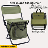 NNETM Folding Fishing Chair Ultra-Light with Cooler Bag