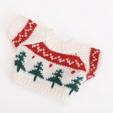 White Christmas Car Gear Shift Knob Cover Mini Knitted Sweater