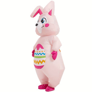 NNETM Oversized Inflatable Easter Bunny Costume USB/Battery Powered
