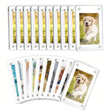 NNETM 20pcs Acrylic Magnetic Photo Frames – Mini Refrigerator Picture Frames