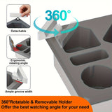 NNETM Silicone Sofa Caddy Tray with Cup & Phone Holder