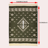 NNETM Men's Vintage Warm Tassel Poncho Shawl