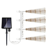 NNETM Glistening Christmas: 4-Pack Hanging Solar Firework Lights