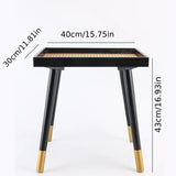 NNETM Create a cozy nook with the Solid Rattan Side Table, a testament to craftsmanship