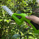 NNETM 2-in-1 Rechargeable Handheld Hedge Trimmer Shears
