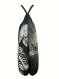 Plus Size Skull Asymmetrical Printed Women's Jumpsuit