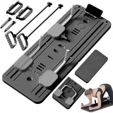 8-in-1 Foldable Pilates Board with Resistance Bands & Kneeling Mat – Full Body Home Fitness Trainer