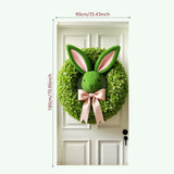 NNETM Easter Bunny Wreath Hanging Banner for Farmhouse Decor