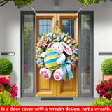 NNETM Easter Bunny Door Cover Hanging Spring Decoration