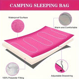 NNETM 4-Season Lightweight Camping Sleeping Bag for Adults