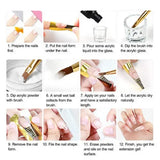 NNETM UV LED Nail Drill Kit Acrylic Nail Tips and drill Tools - Complete Manicure and Pedicure Set for Beginners