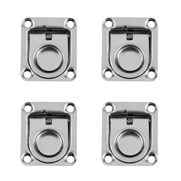 NNEOBA 4Pcs Stainless Steel Boat Recessed Hatch Pull Handle
