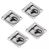 NNEOBA 4Pcs Stainless Steel Boat Recessed Hatch Pull Handle