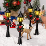 NNEOBA Christmas Mini Street Light Models 4-Piece
