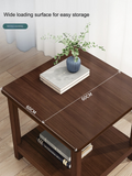 NNETB Black Walnut Side Table - Solid Wood Legs and Thickened Panel
