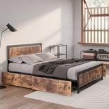 Levede Industrial Bed Frame Double Mattress-1910113214016917511
