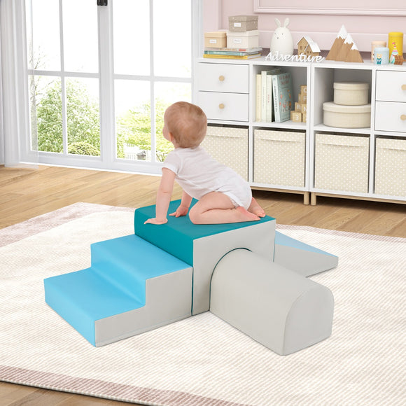 NNECW 4 Pieces Foam Climb and Crawl Activity Play Set for Toddlers