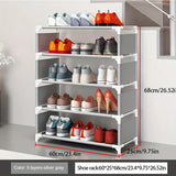 NNETM Keep your footwear in check with this multi-layer plastic storage shoe rack