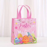 NNETM Easter Gift Bags Rabbit Egg Print Tote (30pcs)