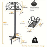 NNETM Freestanding Garden Hose Holder Rack
