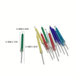 12pcs Colorful Flame Decorative Birthday Cake Candles