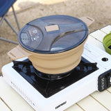 Portable Folding Silicone Camping Cooking Pot