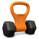 NNETM 1pc Fitness Adjustable Kettlebell Grip - Portable Weightlifting Handle(Orange)