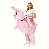 NNETM Fun Ride-On Animal Theme Inflatable Bunny Costume