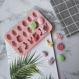 NNETM Silicone Easter Egg Rabbit Candy Mold