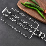NNETM Metal BBQ Grilling Basket for Sausages & Camping