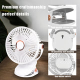 NNETM Solar Battery Camping Fan with Light Rechargeable
