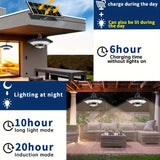 NNETM Solar LED Pendant Light with Remote & Motion Sensor