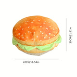 NNETM Delicious Burger Pillow Cushion