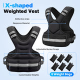 NNETM Adjustable Weighted Vest 2–10kg for Training