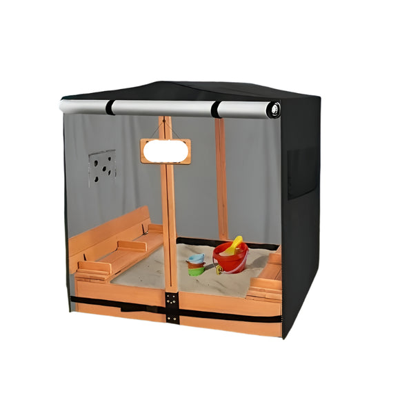 NNETM 420D Sandbox Cover with Roof and Bench