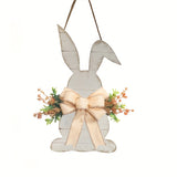 NNETM Rabbit Shaped Butterfly Wooden Holiday Hanging Decoration