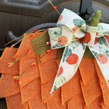 NNETM Halloween Pumpkin Wreath Door Decoration